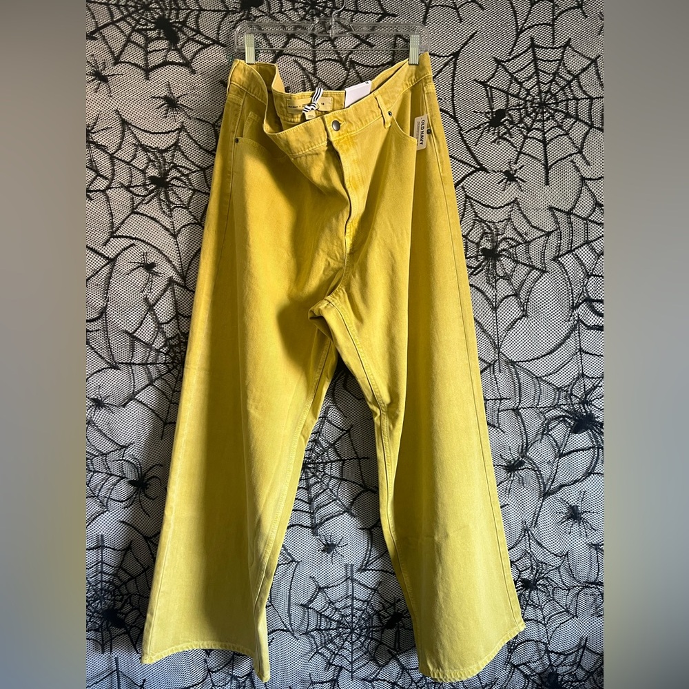 OLD NAVY CHRISTOPHER JOHN ROGERS COLLAB MID RISE WIDE LEG JEANS WOMENS 18